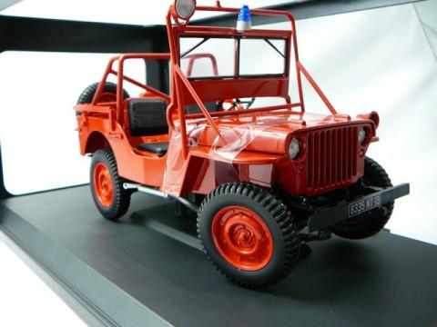 Miniature Jeep Willis Pompiers