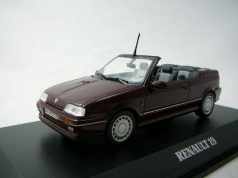 Renault R19 Cabriolet Phase 1 Miniature 1/43 Norev