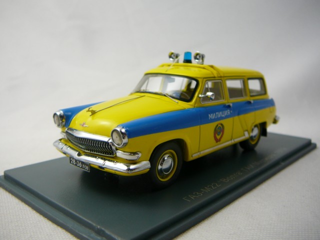 Volga Gaz M22 Police URSS 1970 Miniature 1/43 Neo