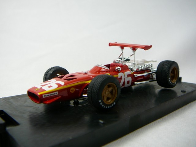 Ferrari 312 F1 1er GP France Rouen 1968 Miniature 1/43 Ixo