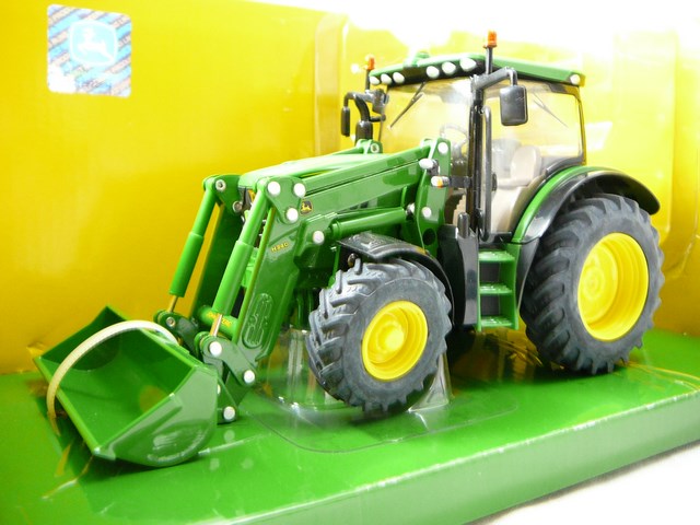 John Deere 6125R Tracteur Agricole avec Chargeur H340 Miniature 1/32 Britains
