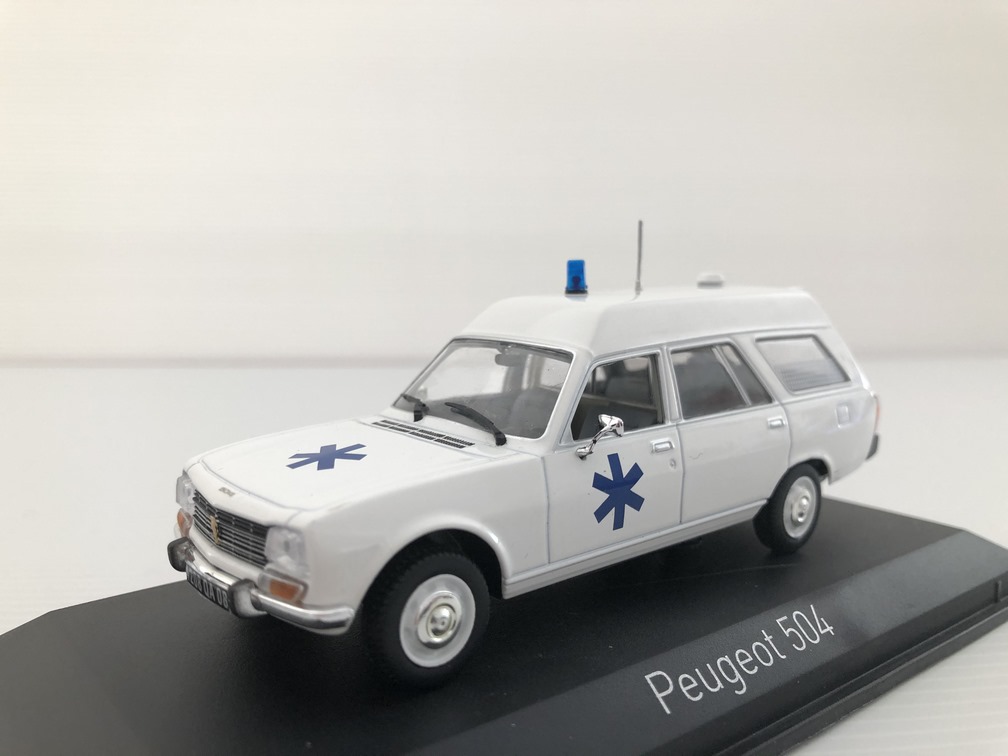 Peugeot 504 Break Ambulance 1979 Miniature 1/43 Norev