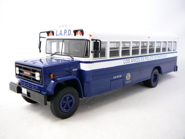 GMC 6000 Los Angeles Police Department Bus Miniature 1/43 Ixo