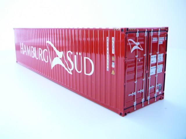 Container 40ft Hamburg Sud Miniature 1/50 WSI