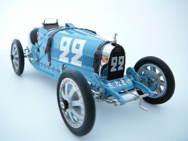 Bugatti Type 35 n°22 Grabd Prix France Miniature 1/18 CMC