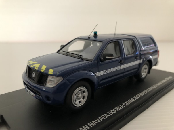 Nissan Navara Double Cabine Intervention Gendarmerie Nationale Miniature 1/43 Alarme