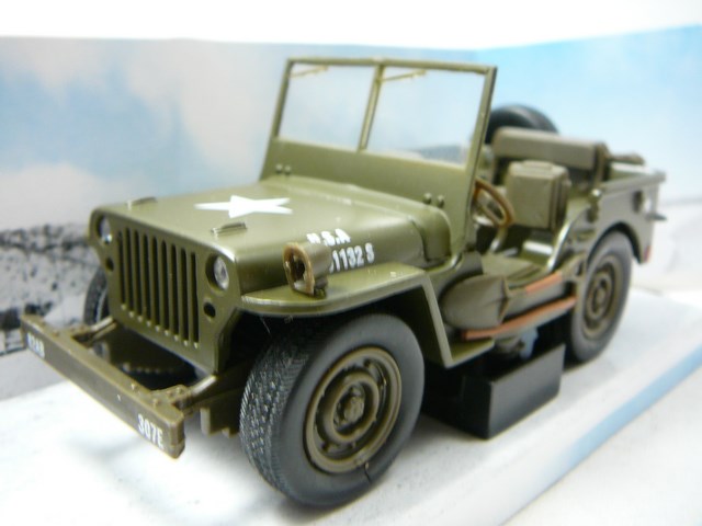 Miniature Voiture 4X4 Jeep Willys US Army New Ray