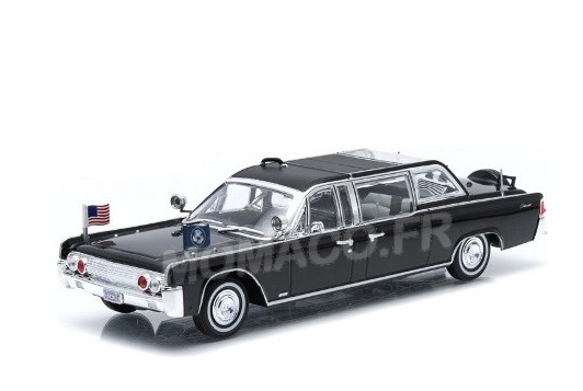 Lincoln Continental SS-100-X John F. Kennedy Democrate 1961 Miniature 1/43 Greenlight