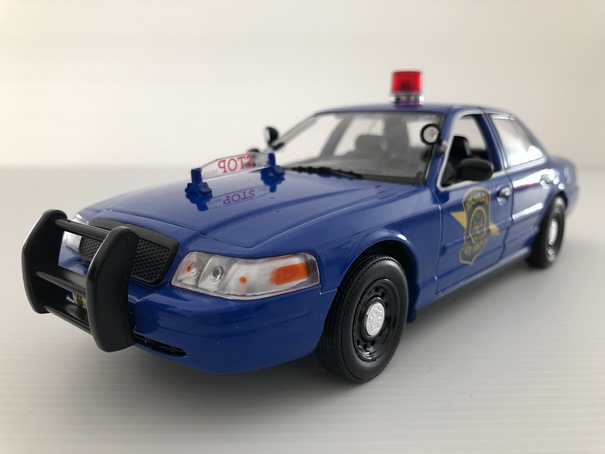 Ford Crown Victoria Police Interceptor MICHIGAN STATE POLICE Miniature 1/24 Greenlight