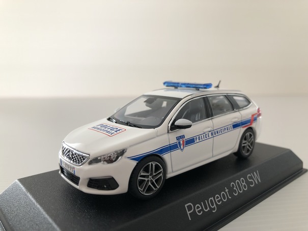 Peugeot 308 SW Police Municipale Miniature 1/43 Norev