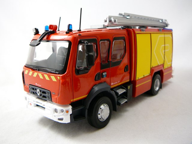 Renault D15 FTP ROSENBAUER Camion Pompiers Miniature 1/43 Eligor