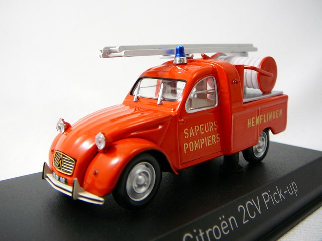 Citroen 2CV Pick Up Pompiers 1963 Miniature 1/43 Norev