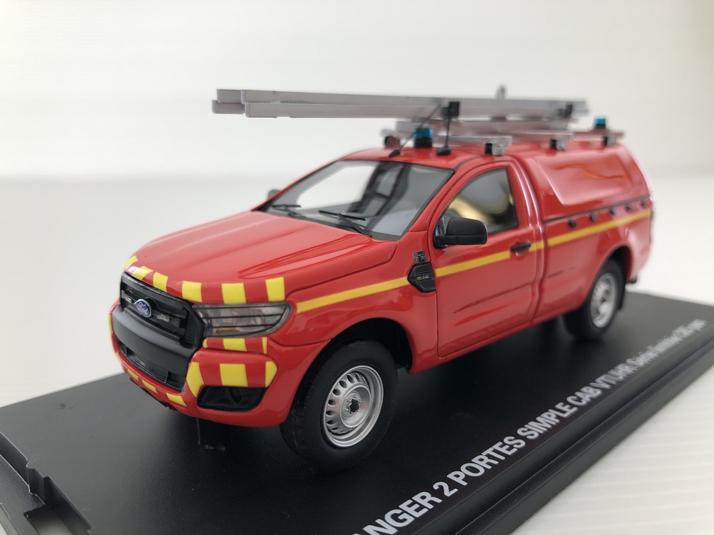 Ford Ranger 2 Portes Pompiers VTUHR Miniature 1/43 Alarme
