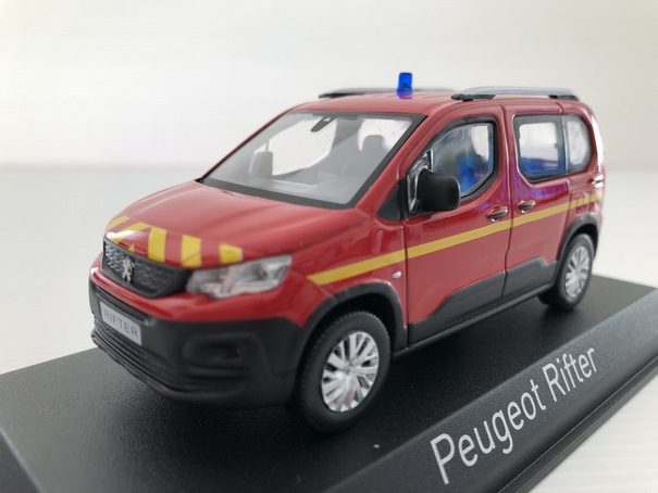Peugeot Rifter Pompiers 2019 Miniature 1/43 Norev