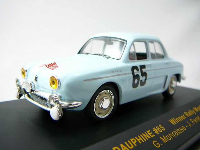 Renault Dauphine n°65 Vainqueur Monte Carlo 1958 Miniature 1/43 Ixo