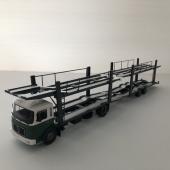 Camion MAN Transporteur de Voitures avec Remorque Miniature 1/43 Ixo
