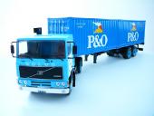 Volvo F10 Semi Remorque Porte Containers P&O Miniature 1/43 Ixo