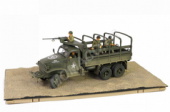 Camion GMC CCKW 353B Cabine Type 1609 Miitrailleuse M37 US Army Miniature 1/32 Forces of Valor