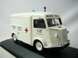 AMB08 Véhicule Ambulance 1/43 Compatible avec Citroën Type H 1965 OPO 10 
