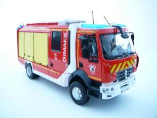 Camion Renault Premium FPT Pompiers Burago 1/50°