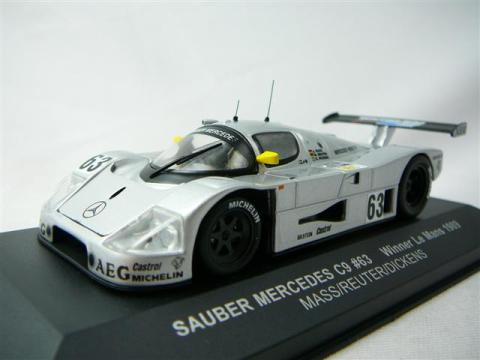Sauber Mercedes C9 n°63 Vainqueur Le Mans 1989 Miniature 1/43 Ixo