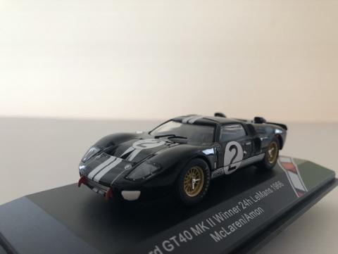 Miniature Ford GT40 MK2 n°2 Winner Le Mans 1966