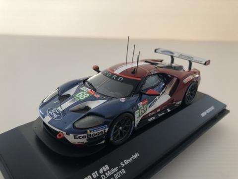 Miniature Ford GT n°68 Le Mans 2018