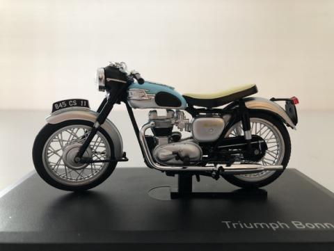 Miniature Moto Triumph Bonneville 1959