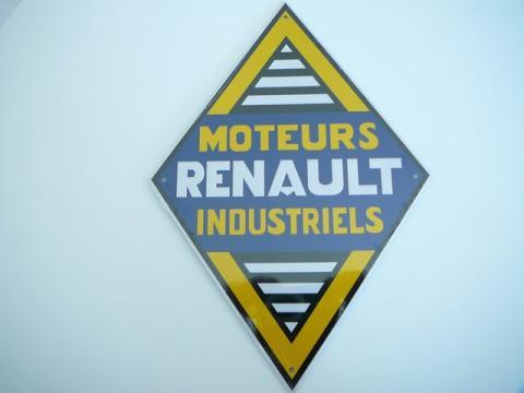Plaque Publicitaire Moteurs Renault Industriels